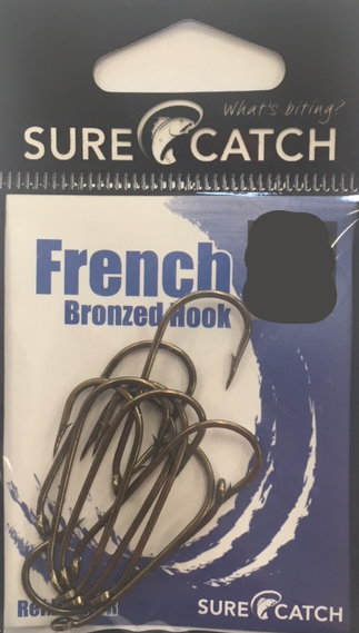 1 Packet of Surecatch 309PPF French Bronzed Fishing Hooks