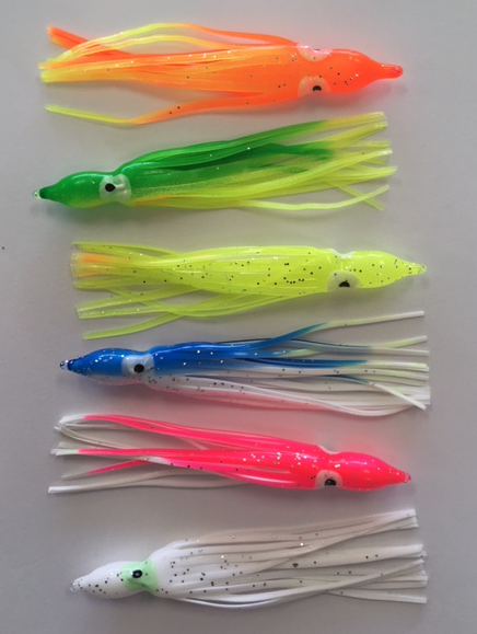 Octopus Squid Skirts 4 Inch - 6 Pack – Trophy Trout Lures and Fly Fishing