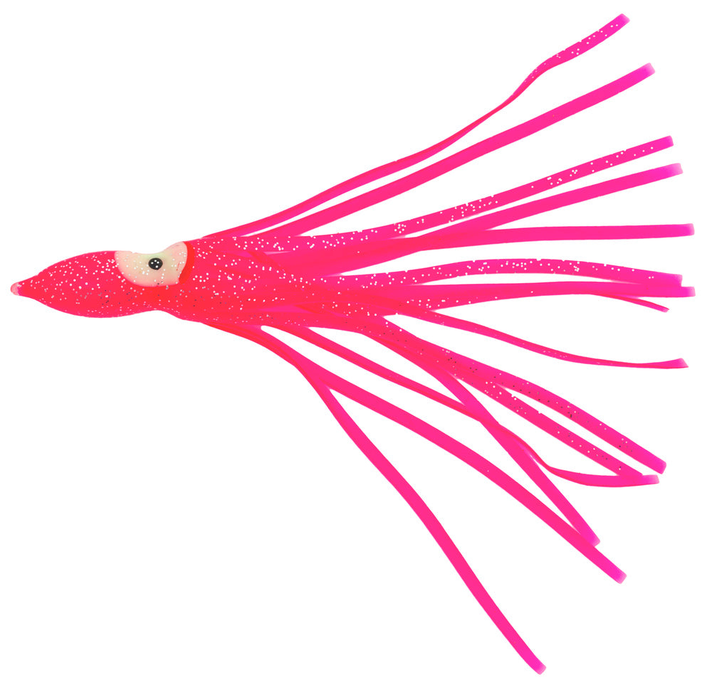 4 Pack of Wilson 3 inch Vinyl Octopus Squid Skirts - Pink – Trophy Trout  Lures and Fly Fishing