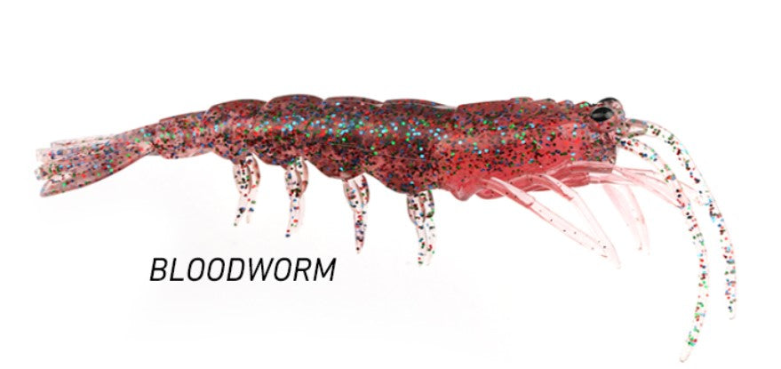 Pro Lure Clone Prawn 62mm - Bloodworm – Trophy Trout Lures and Fly Fishing