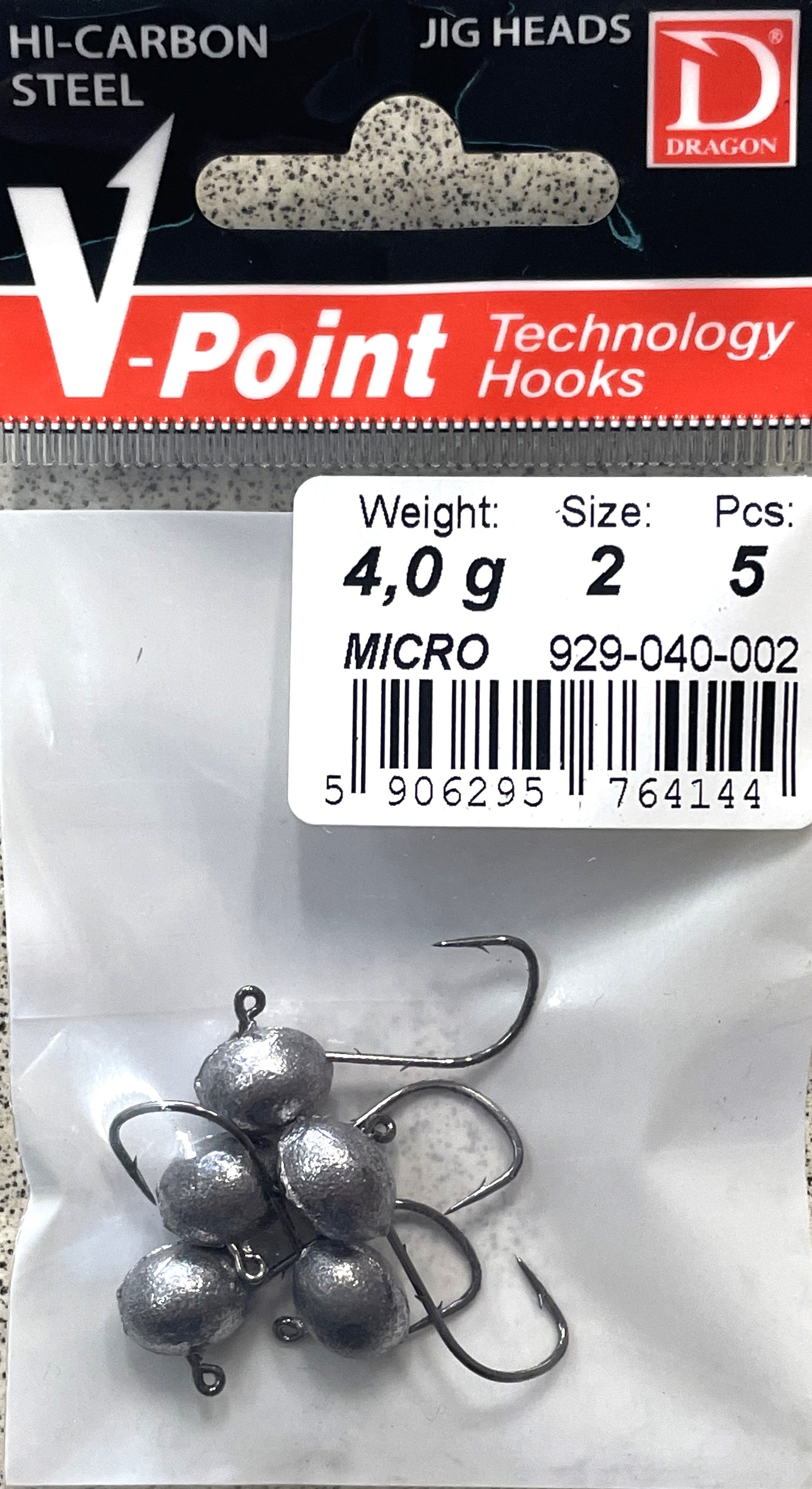 Dragon Jig Head V-Point Micro - Hook #2 / 4.0g – Trophy Trout