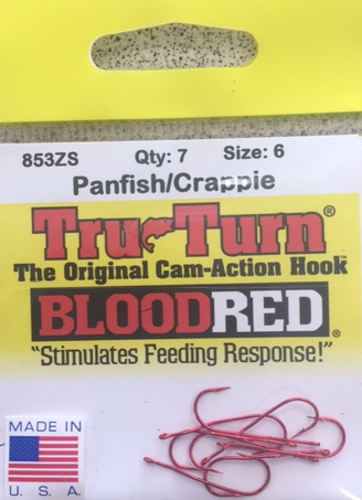 Tru-Turn Blood Red Aberdeen Hooks (2)