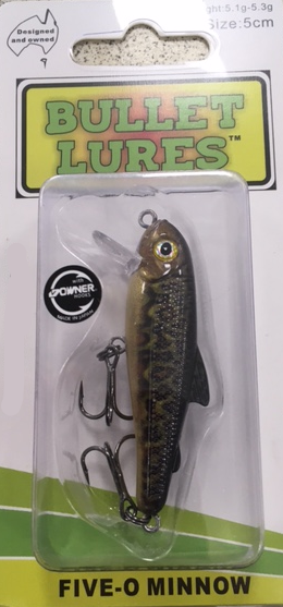 Bullet Lures Five-O Minnow Suspending + Rattling (Tiger Trout