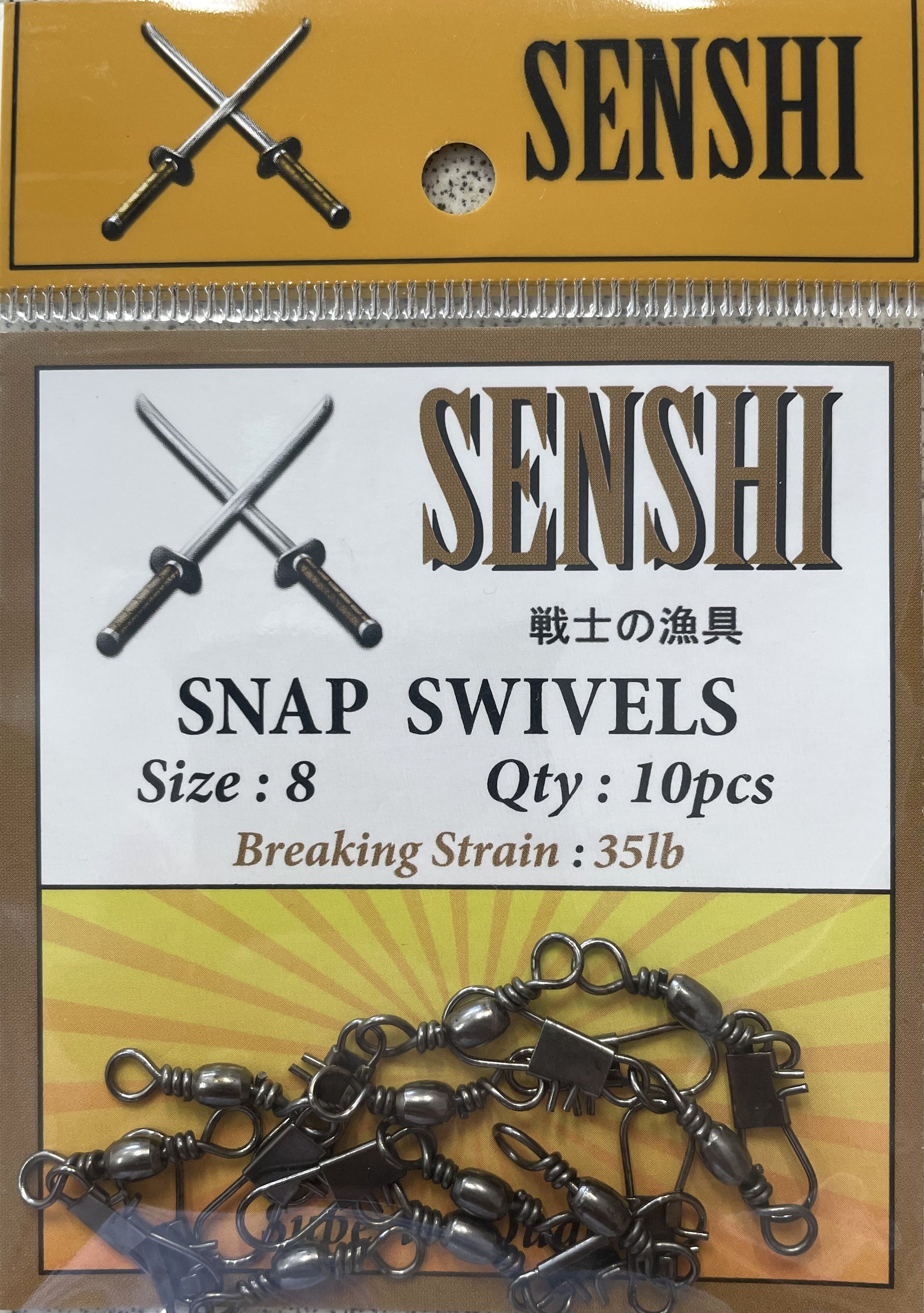 Senshi Snap Swivels - Size 8 – Trophy Trout Lures and Fly Fishing