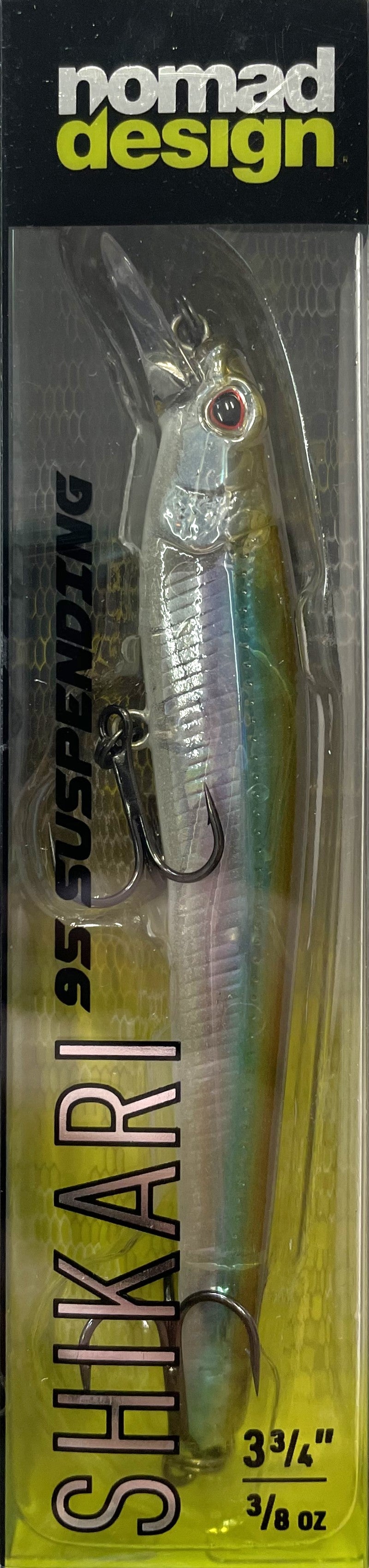 Shikari 95mm Suspending Jerkbait - Aqua Ghost – Trophy Trout Lures and Fly  Fishing