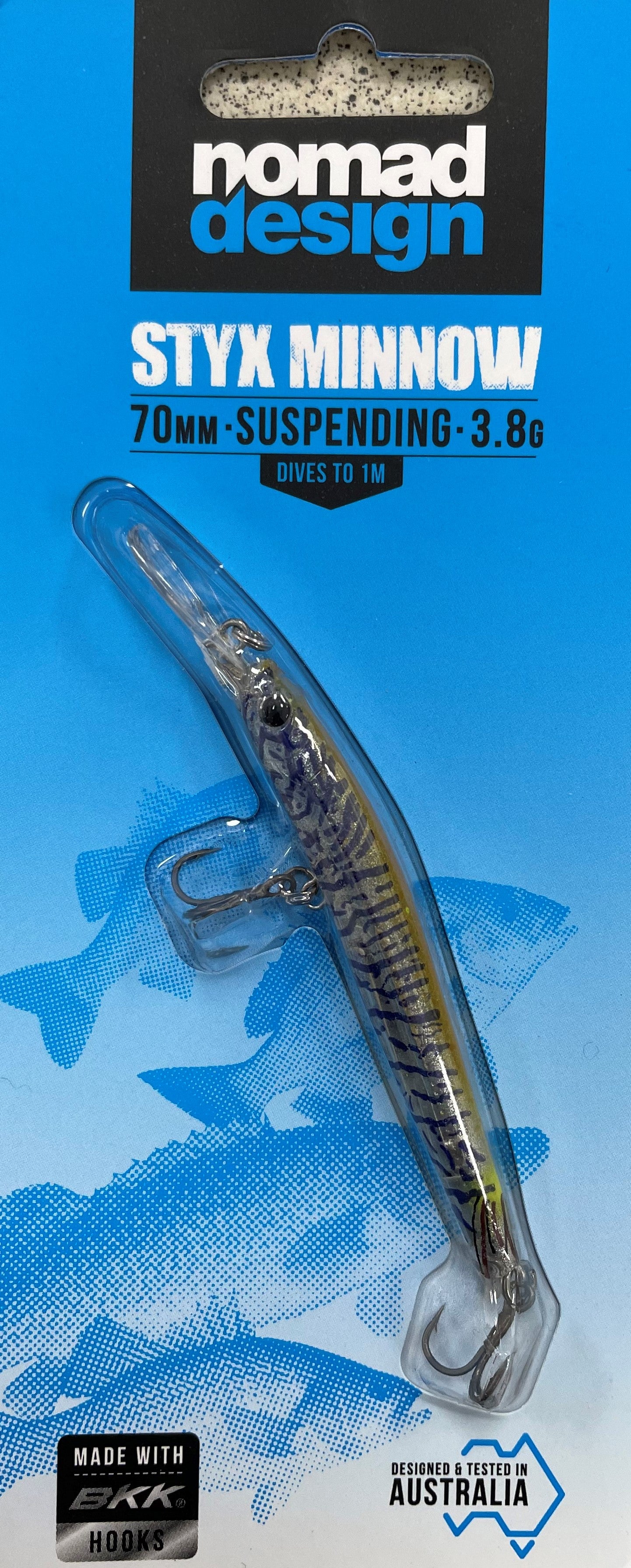 Nomad Design Styx Minnow 70mm Suspending - Holographic Purple Shrimp –  Trophy Trout Lures and Fly Fishing
