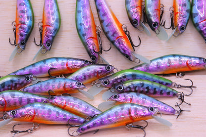 PAN Handmade Lures 45mm 4g Sinking - Purple Yamame