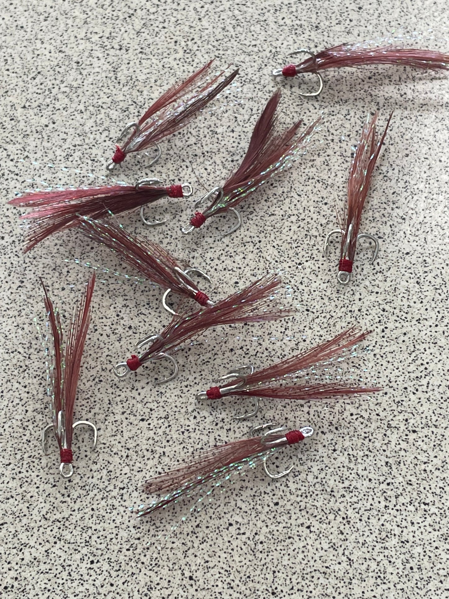 Dressed Treble Hooks - Red #10 (5pc) – Trophy Trout Lures and Fly Fishing